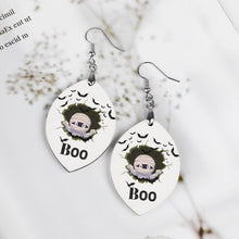 Load image into Gallery viewer, &quot;BOO&quot;- Wooden Earrings Pendant (Apricot Shape）
