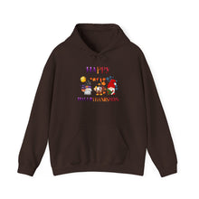 Load image into Gallery viewer, Happy Hallothanksmas Hoodie Sweater - Gnome Trio
