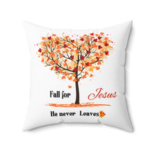 Load image into Gallery viewer, Fall for Jesus Heart Tree-Decorative Pillow
