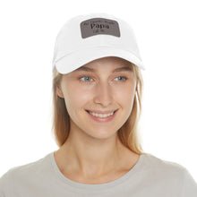 Load image into Gallery viewer, Papa Hat with Leather Patch (Rectangle)
