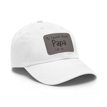 Load image into Gallery viewer, Papa Hat with Leather Patch (Rectangle)
