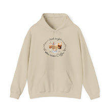 Load image into Gallery viewer, Just a girl who loves Coffee-Fall Hoodie
