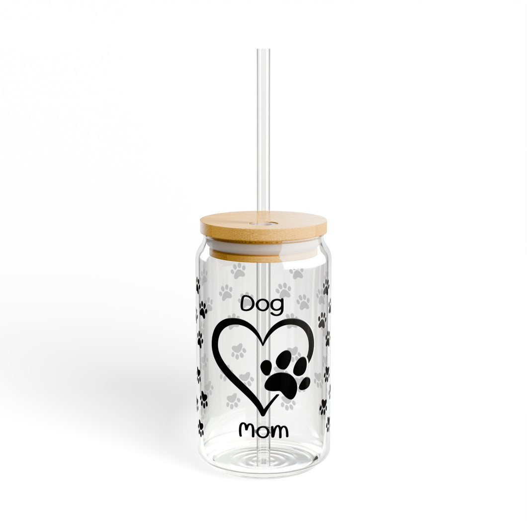 Dog Mom Sipper Glass, 16oz