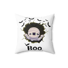 Load image into Gallery viewer, Square Pillow - Boo! Halloween Mummy
