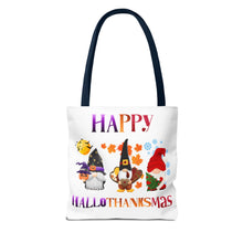 Load image into Gallery viewer, Holiday Gnome Tote Bag-Happy Hallothanksmas
