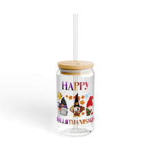 Load image into Gallery viewer, Happy Hallothanksmas Sipper Glass, 16oz
