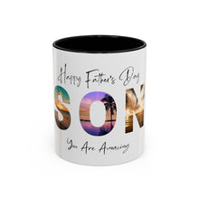 Load image into Gallery viewer, &quot;Happy Father&#39;s Day Son&quot; Colorful Coffee Mug (11, 15oz)
