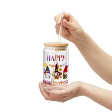 Load image into Gallery viewer, Happy Hallothanksmas Sipper Glass, 16oz
