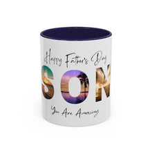 Load image into Gallery viewer, &quot;Happy Father&#39;s Day Son&quot; Colorful Coffee Mug (11, 15oz)
