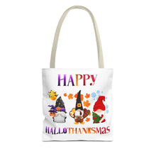 Load image into Gallery viewer, Holiday Gnome Tote Bag-Happy Hallothanksmas
