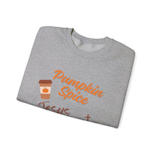 Load image into Gallery viewer, Pumpkin Spice &amp; Jesus Christ Faith Fall Sweatshirt
