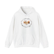 Load image into Gallery viewer, Just a girl who loves Coffee-Fall Hoodie
