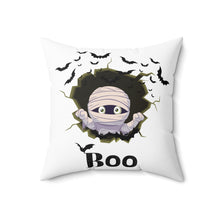 Load image into Gallery viewer, Square Pillow - Boo! Halloween Mummy
