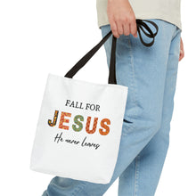 Load image into Gallery viewer, Fall For Jesus Tote Bag
