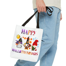 Load image into Gallery viewer, Holiday Gnome Tote Bag-Happy Hallothanksmas
