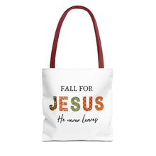 Load image into Gallery viewer, Fall For Jesus Tote Bag
