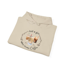 Load image into Gallery viewer, Just a girl who loves Coffee-Fall Hoodie
