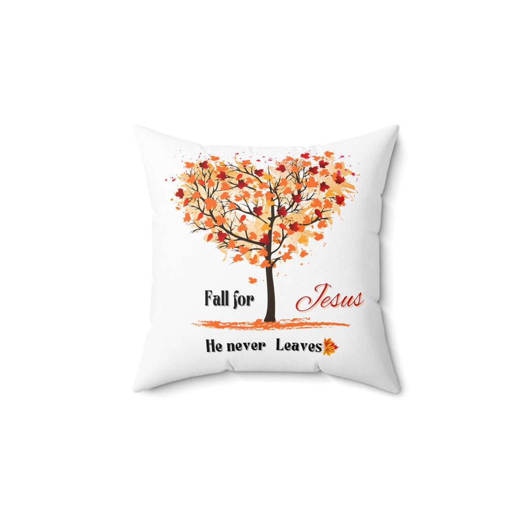 Fall for Jesus Heart Tree-Decorative Pillow