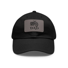 Load image into Gallery viewer, Motorcycle Dad Hat with Leather Patch
