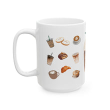 Load image into Gallery viewer, &quot;Cafecito y Chisme&quot; Ceramic Mug, (11oz, 15oz)
