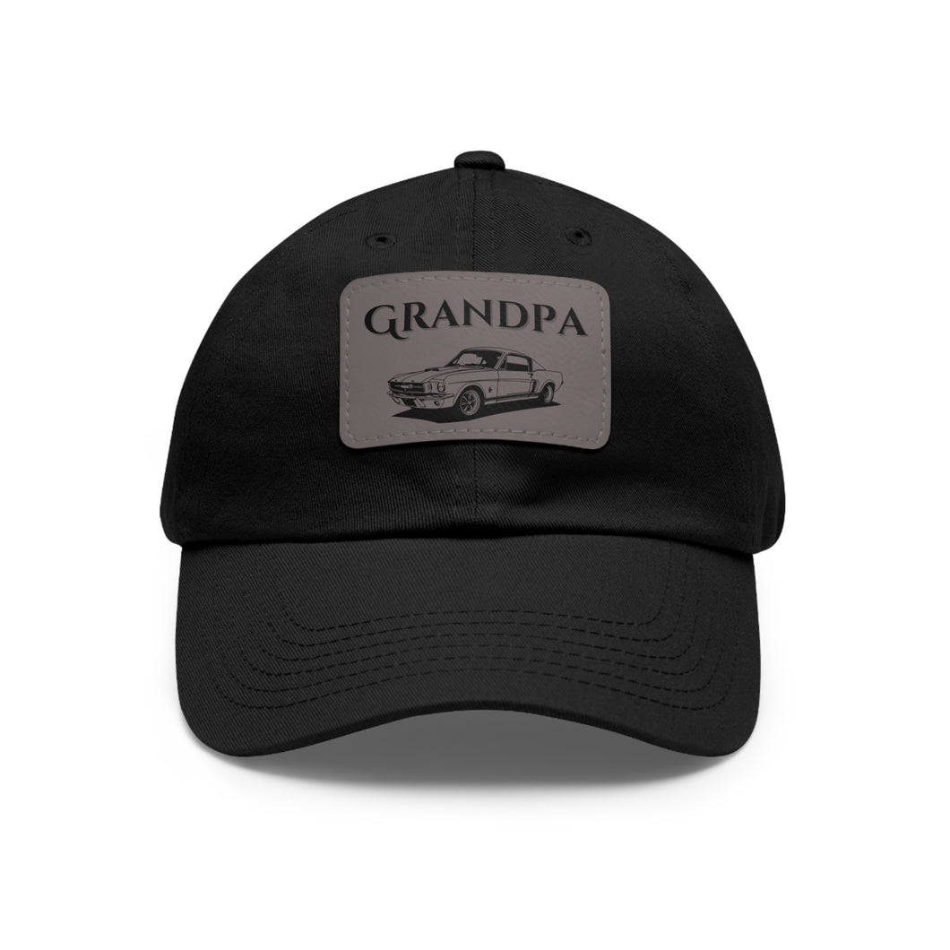 Mustang Grandpa Hat with Leather Patch