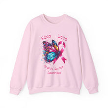 Load image into Gallery viewer, Hope &amp; Love Breast Cancer Awareness Sweatshirt
