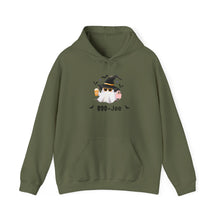 Load image into Gallery viewer, Boo-Jee and Cute Halloween Ghost Hooded Sweatshirt
