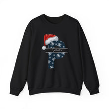 Load image into Gallery viewer, Christmas Personalized Letter &amp; Name Santa Hat Sweatshirt
