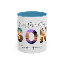 Load image into Gallery viewer, &quot;Happy Father&#39;s Day Son&quot; Colorful Coffee Mug (11, 15oz)
