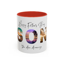 Load image into Gallery viewer, &quot;Happy Father&#39;s Day Son&quot; Colorful Coffee Mug (11, 15oz)
