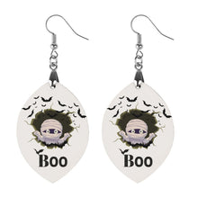 Load image into Gallery viewer, &quot;BOO&quot;- Wooden Earrings Pendant (Apricot Shape）
