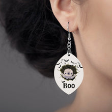 Load image into Gallery viewer, &quot;BOO&quot;- Wooden Earrings Pendant (Apricot Shape）
