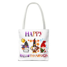 Load image into Gallery viewer, Holiday Gnome Tote Bag-Happy Hallothanksmas
