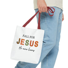 Load image into Gallery viewer, Fall For Jesus Tote Bag
