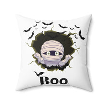 Load image into Gallery viewer, Square Pillow - Boo! Halloween Mummy
