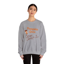 Load image into Gallery viewer, Pumpkin Spice &amp; Jesus Christ Faith Fall Sweatshirt
