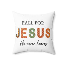 Load image into Gallery viewer, Fall for Jesus Decorative Square Pillow
