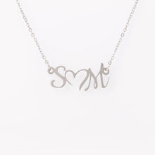 Load image into Gallery viewer, Double Initial Heart Necklace
