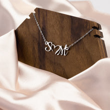 Load image into Gallery viewer, Double Initial Heart Necklace
