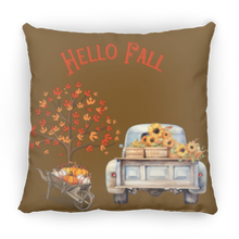 Load image into Gallery viewer, &quot;Hello Fall&quot; Medium Square Decorative Pillow
