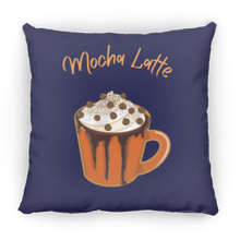 Load image into Gallery viewer, Mocha Latte Medium Square Fall Pillow
