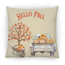 Load image into Gallery viewer, &quot;Hello Fall&quot; Medium Square Decorative Pillow
