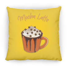 Load image into Gallery viewer, Mocha Latte Medium Square Fall Pillow
