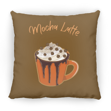 Load image into Gallery viewer, Mocha Latte Medium Square Fall Pillow
