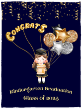 Load image into Gallery viewer, &quot;Kindergarten Graduation&quot; Cozy Plush Fleece Blanket - 30x40
