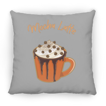 Load image into Gallery viewer, Mocha Latte Medium Square Fall Pillow
