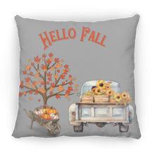 Load image into Gallery viewer, &quot;Hello Fall&quot; Medium Square Decorative Pillow
