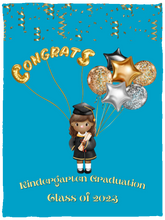 Load image into Gallery viewer, &quot;Kindergarten Graduation&quot; Cozy Plush Fleece Blanket - 30x40
