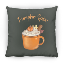 Load image into Gallery viewer, Pumpkin Spice Medium Square Fall Pillow
