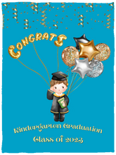 Load image into Gallery viewer, &quot;Kindergarten Graduation&quot; Cozy Plush Fleece Blanket - 30x40
